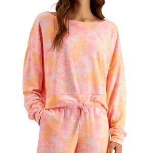 Jenni by Jennifer Moore Womens On Repeat Super Soft Crew Sleep Pajama Top